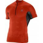 S-LAB EXO ZIP TEE M - red/black